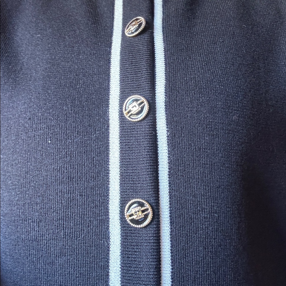 St. John Black Knit Blouse - Picture 3 of 7